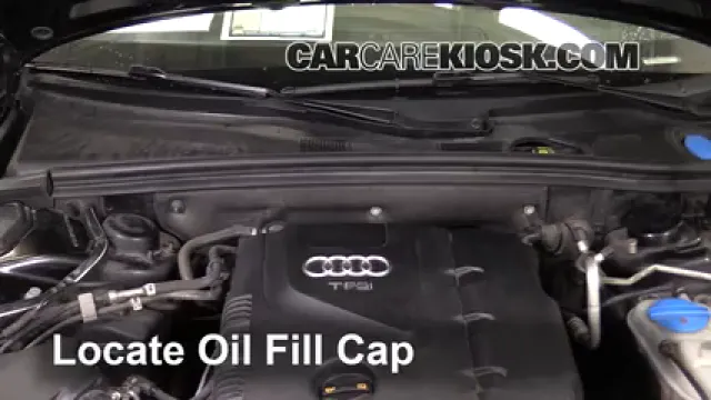 2010 Audi A5 Quattro 2.0L 4 Cyl. Turbo Aceite Agregar aceite